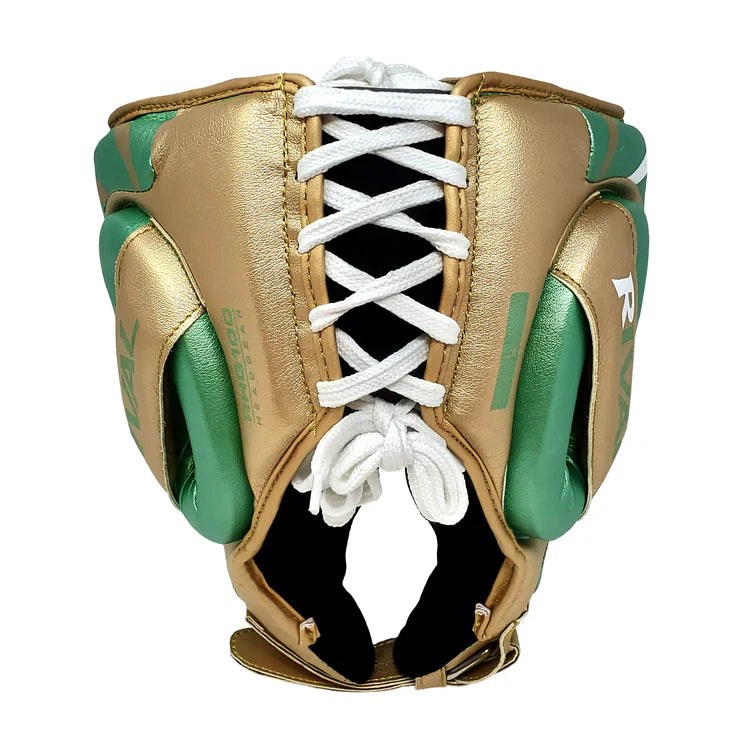 Rival RHG100 Professional Headgear - Green & Gold