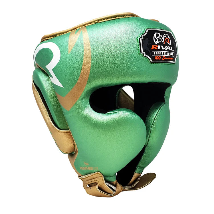 Rival RHG100 Professional Headgear - Green & Gold