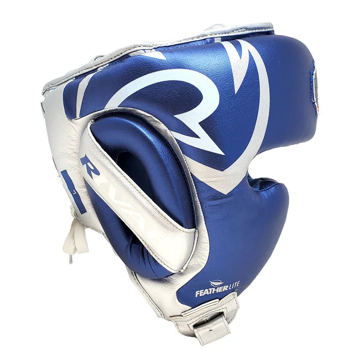 Rival RHG100 Professional Headgear - Blue & Silver