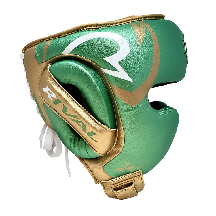 Rival RHG100 Professional Headgear - Green & Gold