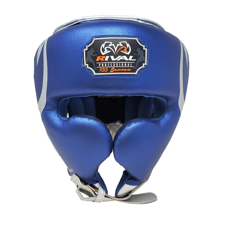 Rival RHG100 Professional Headgear - Blue & Silver
