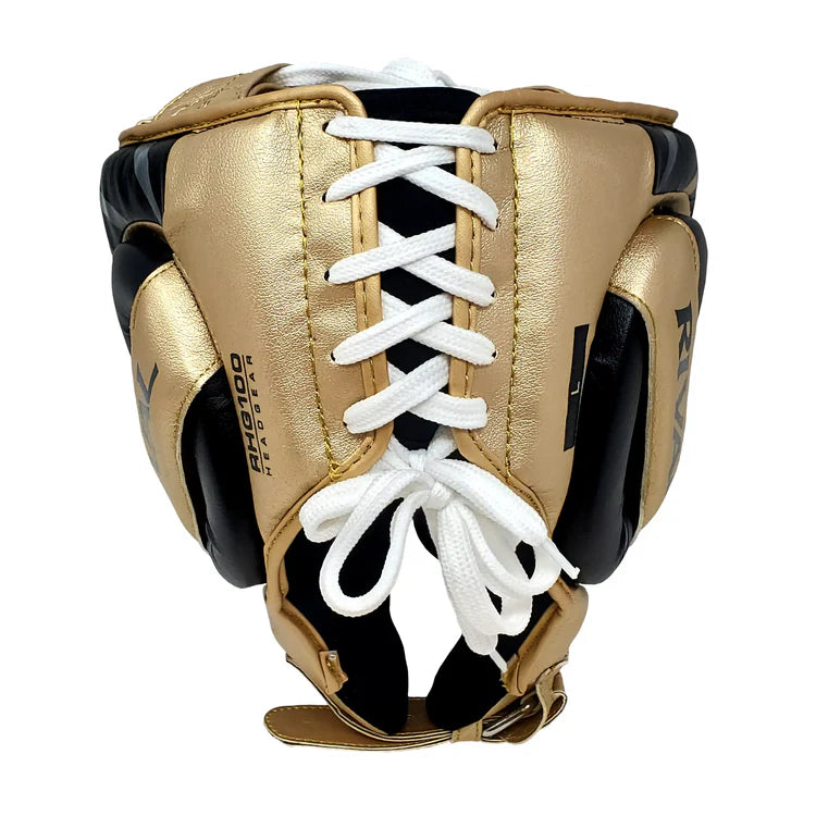 Rival RHG100 Professional Headgear - Black & Gold