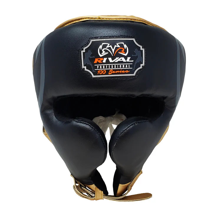 Rival RHG100 Professional Headgear - Black & Gold
