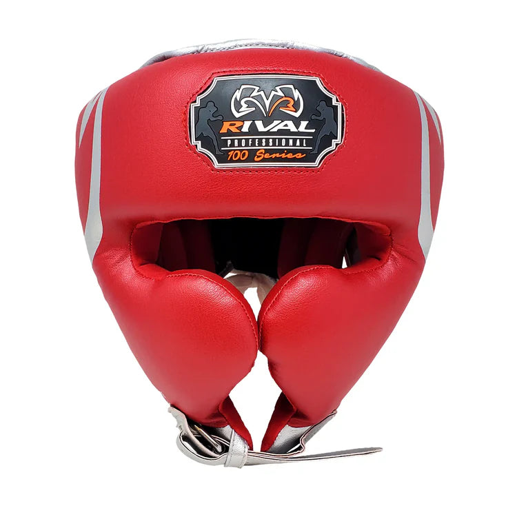 Rival RHG100 Professional Headgear - Red & Silver
