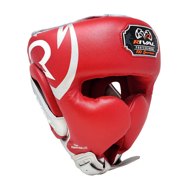 Rival RHG100 Professional Headgear - Red & Silver