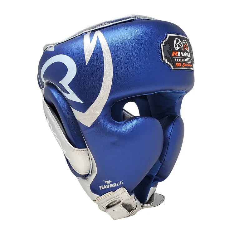 Rival RHG100 Professional Headgear - Blue & Silver