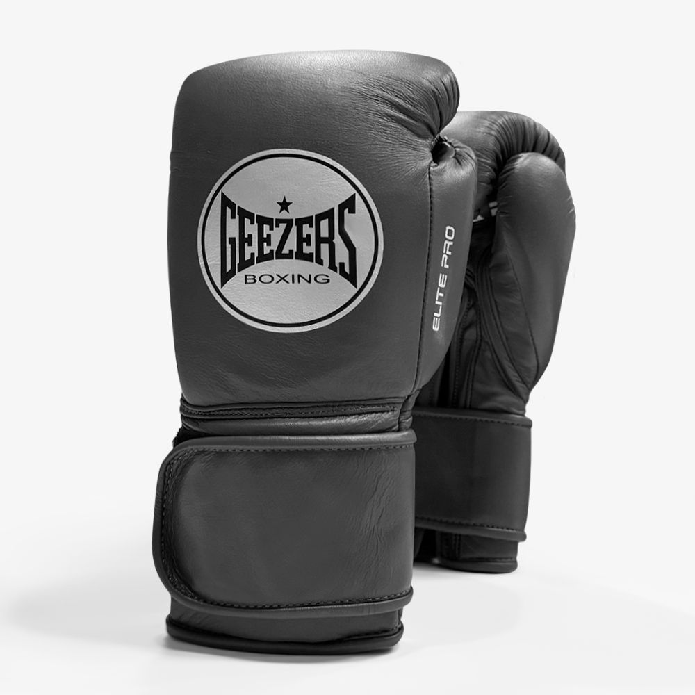 Geezers Elite Pro Training/Sparring Gloves 2.0 Velcro - Grey